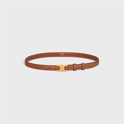 Women's Triomphe small belt in natural calfskin 